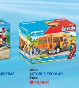 Juguettos Playmobil  3419/4-10  a0315353 autobús escolar 56 piezas  19,99€  city life oferta