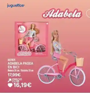 Juguettos Juguettos a8279679 adabela pasea en bici maleca 30 cm/bicicleta 28 cm 17,99€ regio 16,19€ oferta