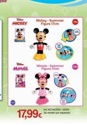 Juguetes Carrión Stiller mickey minnie mickey - swimmer figura 17cm lö 17,99€ minnie - swimmer figura 17cm ref. mcn22000/32000 se venden oferta