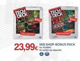 Juguetes Carrión Tech deck 23,99€ tech deck 4.49 sk8 shop bonus pack ref. 6028845 se venden por separado oferta