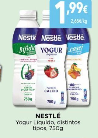 Hiber Yogur líquido nestlé oferta
