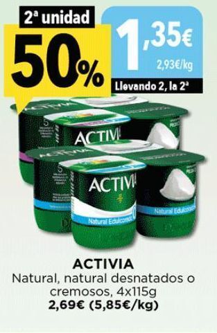 Hiber Yogur natural activia oferta