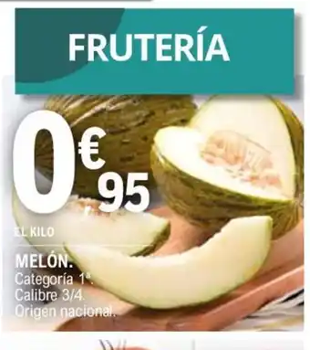 E.Leclerc MELÓN. Categoría 1ª. Calibre 3/4. Origen nacional. oferta