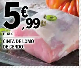 E.Leclerc CINTA DE LOMO DE CERDO. oferta