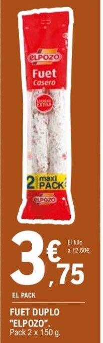 E.Leclerc FUET DUPLO "ELPOZO". oferta
