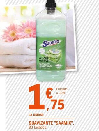 E.Leclerc SUAVIZANTE "SAAMIX". 80 lavados. oferta