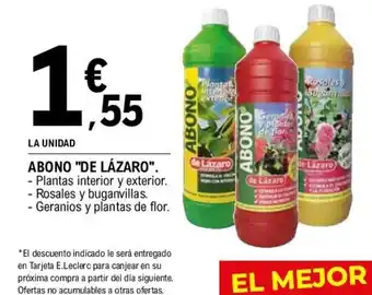 E.Leclerc ABONO "DE LÁZARO". oferta