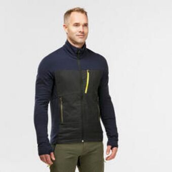 Decathlon Chaqueta de montaña y trekking lana merino hombre forclaz mt900 oferta