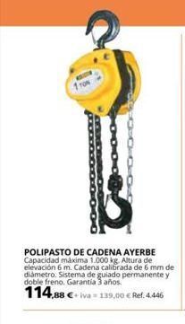 Coferdroza Polipasto ayerbe oferta
