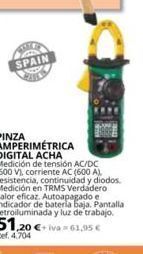 Coferdroza Pinza amperimétrica oferta