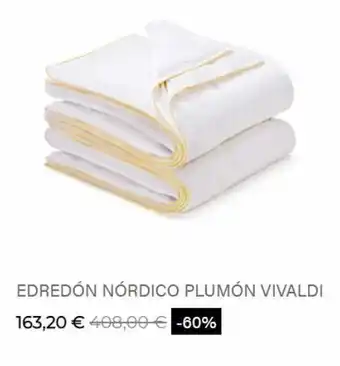 Sancarlos Edredón nórdico plumón vivaldi 163,20 € 408,00 € -60% oferta