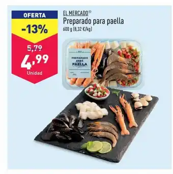 ALDI Preparado para paella 600 g (8,32 €/kg) oferta