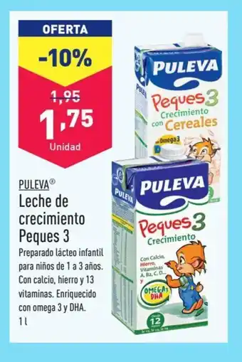 ALDI PULEVAⓇ Leche de crecimiento Peques 3 oferta