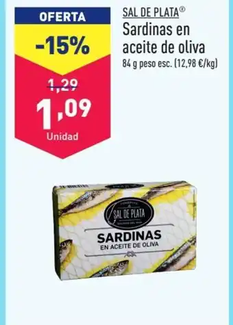 ALDI SAL DE PLATAⓇ Sardinas en aceite de oliva oferta