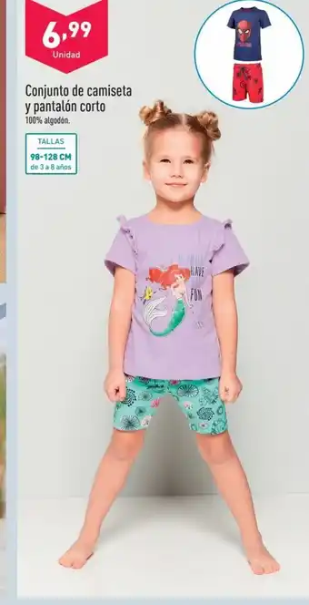 ALDI Conjunto de camiseta y pantalón corto oferta