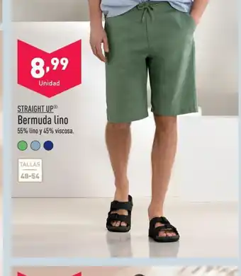 ALDI STRAIGHT UPⓇ Bermuda lino oferta