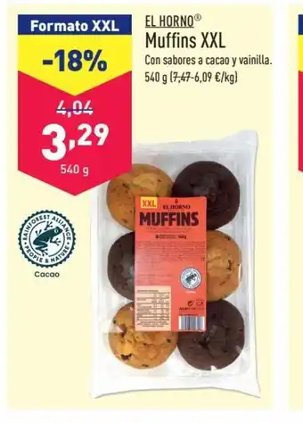 ALDI EL HORNOⓇ Muffins XXL oferta