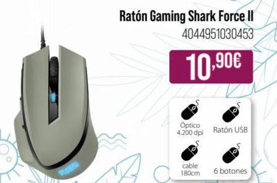 MR Micro Ratón Gaming Shark Force II oferta