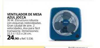 Coferdroza VENTILADOR DE MESA AZUL JOCCA oferta
