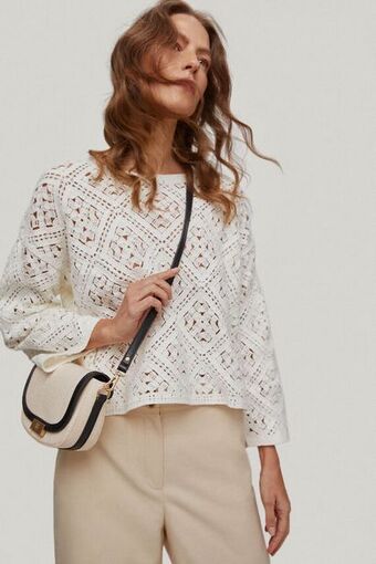 Cortefiel Bolso bandolera de piel oferta