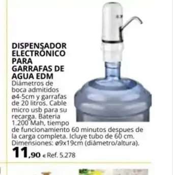 Coferdroza DISPENSADOR ELECTRÓNICO PARA GARRAFAS DE AGUA EDM oferta