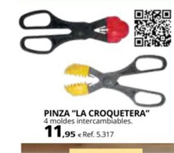 Coferdroza PINZA "LA CROQUETERA" 4 moldes intercambiables. oferta