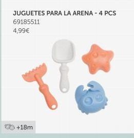 EurekaKids Juguetes para la arena - 4 pcs  69185511  4,99€  +18m oferta