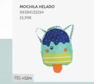 EurekaKids Mochila helado 99384135194 15,99€ +12m oferta