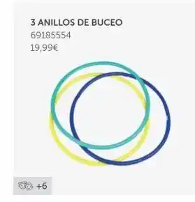 EurekaKids 3 anillos de buceo 69185554 19,99€ +6 oferta