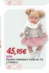 Panre 45,95€  3739  daniela habladora falda de tul y chaleco oferta