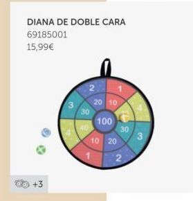 EurekaKids Diana de doble cara 69185001  15,99€  +3  30  40  20 10  100  10 20  1  30  2  3 oferta
