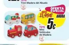 Panre Tren madera del abuelo oferta antes especial 11,95€ ahora 5c 7215 mini vehiculos de madera oferta