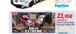Panre Rc  so  rally extreme ludstre ca  23,95€  2202f0112 pack 2 coche rally extremer radio r/c  x 0000  escala 1:29 oferta