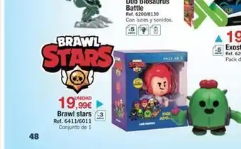 DRIM 48 brawl stars 19,99€ brawl stars ref. 6411/6011 conjunto de 1 ref. 6200/8130 con luces y sonidos. p figu aco oferta