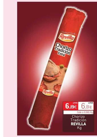 Cuevas Cash Chorizo Tradición Revilla Kg oferta