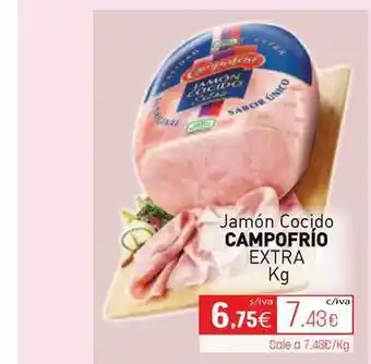 Cuevas Cash Campofrío Jamón Cocido Extra Kg oferta