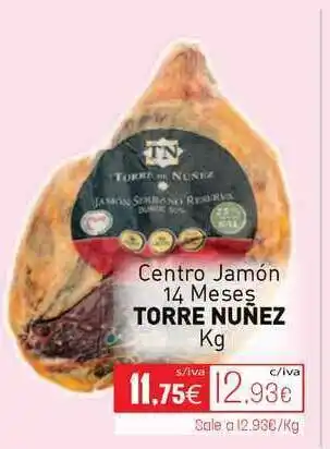 Cuevas Cash Torre Nuñez Centro Jamón 14 Meses Kg oferta