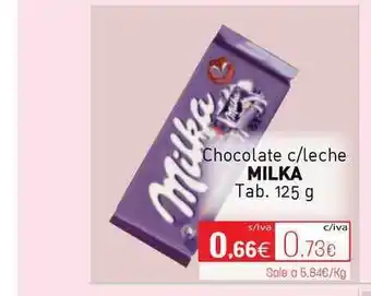 Cuevas Cash Milka Chocolate C-Leche Tab. 125 G oferta