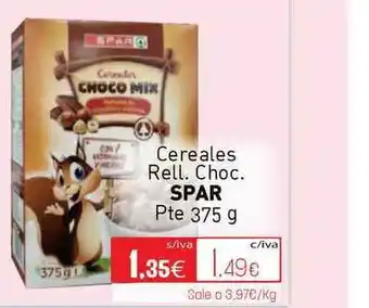 Cuevas Cash Spar Cereales Rell. Choc. Pte 375 G oferta