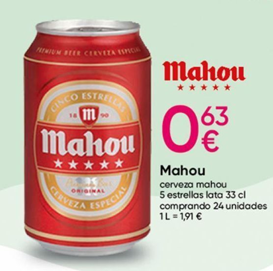 Pepco Cerveza mahou oferta