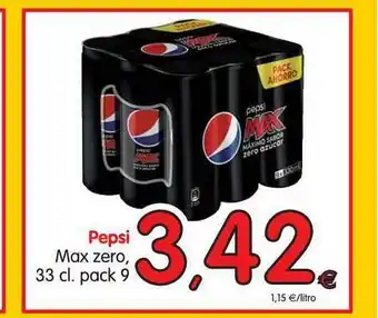 Alimerka Pepsi Max Zero 33 Cl oferta