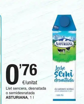 SPAR Fragadis Asturiana Llet Sencera Desnatada O Semidesnatada 1L oferta