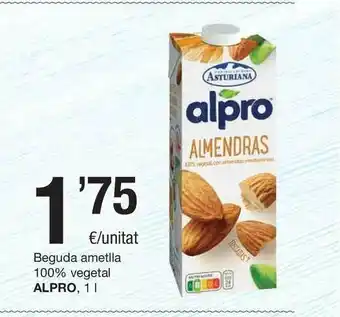 SPAR Fragadis Alpro Beguda Ametlla 100% Vegetal 1L oferta