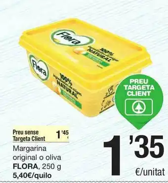 SPAR Fragadis Flora Margarina Original O Oliva 250g oferta