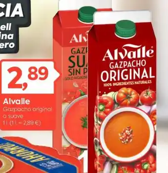 Suma Supermercados Alvalle Gazpacho original o suave oferta