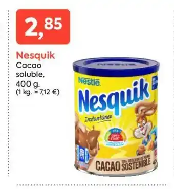 Suma Supermercados Nesquik Cacao soluble,400g. oferta