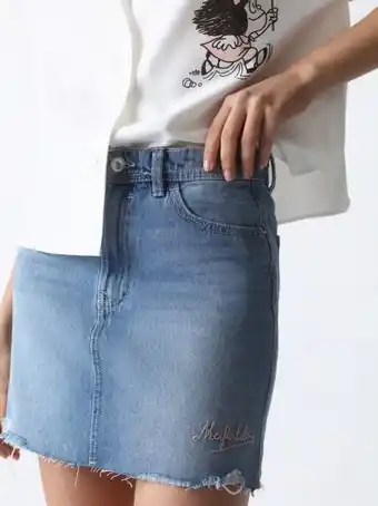 Lefties Falda denim de mafalda oferta