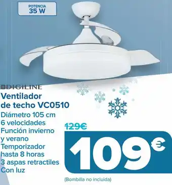 Carrefour Ventilador de techo vc0510 oferta