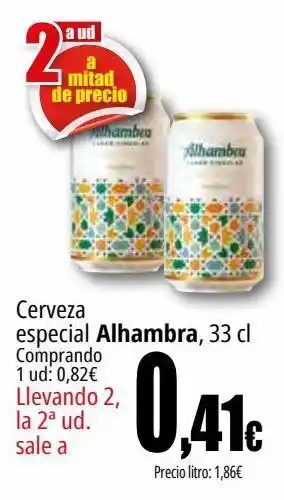 Unide Market Cerveza especial alhambra oferta