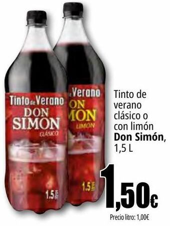 Unide Market Tinto de verano clásico o con limón don simón oferta